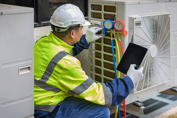 Professional Hvac Installation technician working in Montville, OH